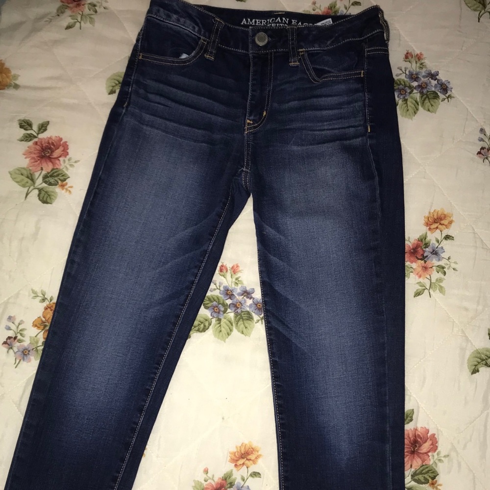 Hi-rise legging super stretch cropped jeans